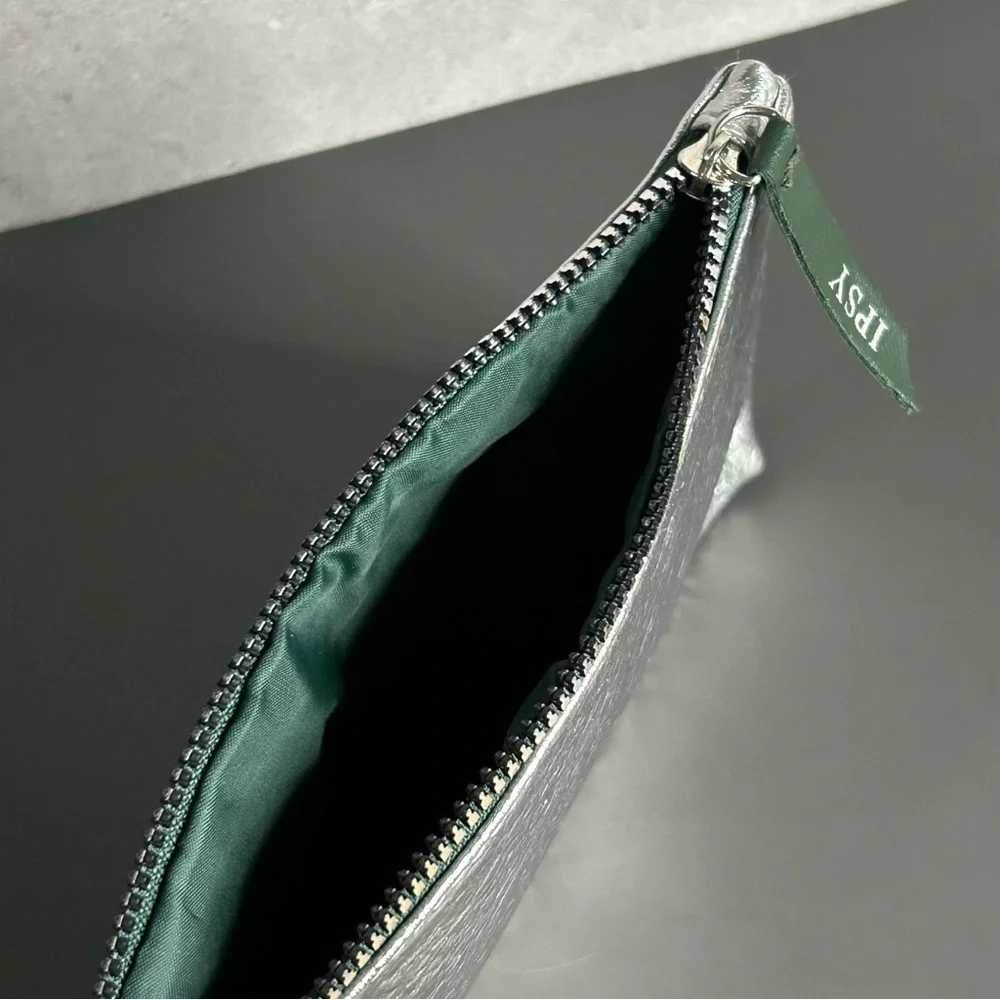 Ipsy Silver Cosmetic Bag